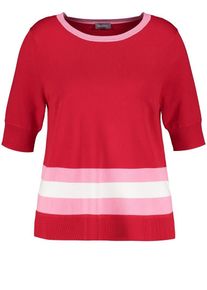 SAMOON, Damen Pullover, Kirschrot
