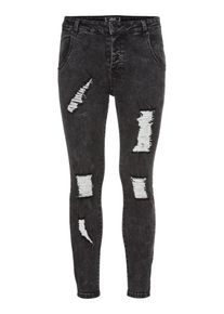 SikSilk, Herren Jeans, Black Denim