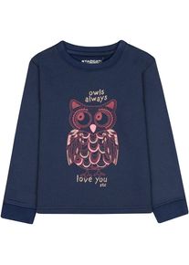 STACCATO, M&auml;dchen Sweatshirt, Navy / Pastellrot