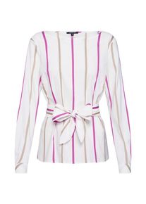 More & More MORE & MORE, Damen Bluse, Sand / Dunkellila / Naturweiß