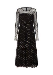 Vila, Damen Kleid 'GOLDDOT', Gold / Schwarz