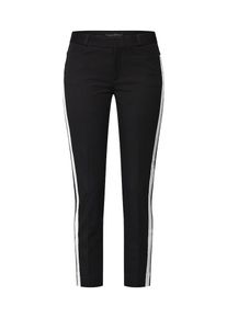 Banana Republic, Damen Hose 'SLOAN SPORTIFF SIDE STRIPE BLACK', Schwarz / Weiß