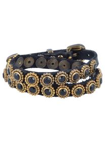 Campomaggi, Damen Armband, Gold / Schwarz