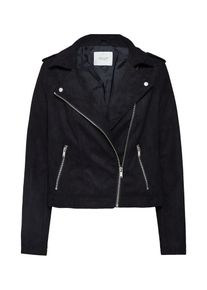 Jacqueline de Yong, Damen Jacke 'Inu Short Faux Suede', Schwarz