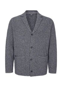 s.Oliver RED LABEL, Herren Strickjacke, Nachtblau / Weiß