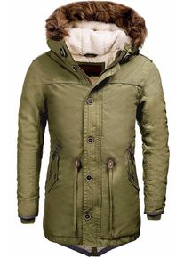 INDICODE JEANS, Herren Winterparka, Oliv