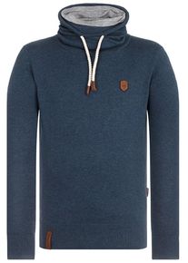Naketano, Herren Strickpullover 'Feuerkralle', Grau / Petrol