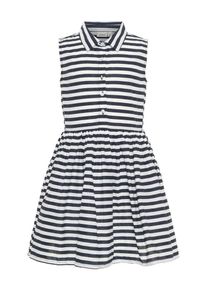 name it, Mädchen Kleid, Nachtblau / Weiß