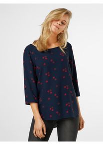 Greystone, Damen Bluse 'Drop 08', Dunkelblau / Rot