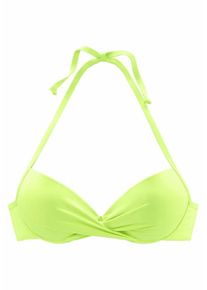 s.Oliver RED LABEL Beachwear, Damen Push-up-Top 'Spain', Limette