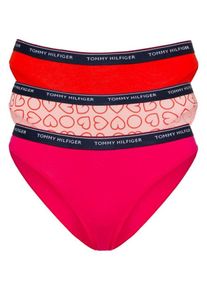 Tommy Hilfiger, Damen Bikinislip, Rosa / Neonpink / Hellrot