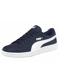 Puma, Herren Sneaker 'Smash v2 L M', Dunkelblau / Wei&szlig;