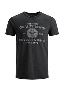 Jack & Jones JACK & JONES, Herren T-Shirt, Schwarzmeliert