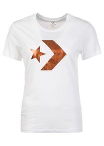 Converse, Damen T-Shirt 'Star Chevron', Gold / Wei&szlig;