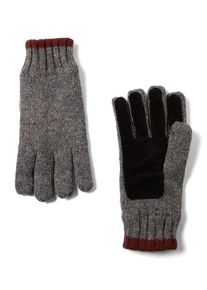 Tom Tailor, Herren Handschuhe, Rostbraun / Graumeliert / Schwarz