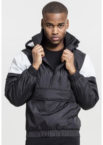 Urban Classics, Herren Jacke, Schwarz / Weiß