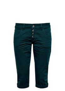 Q/S Designed By, Damen Caprijeans, Dunkelgrün