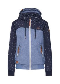 Ragwear, Damen Jacke 'Nuggie B', Navy / Blue Denim / Weiß