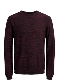Jack & Jones JACK & JONES, Herren Strickpullover, Rotviolett / Schwarz