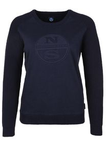 North Sails, Damen Strickpullover 'ROUND NECK LOGO', Navy