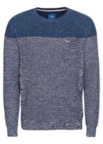 Tom Tailor, Herren Pullover, Blau / Grau