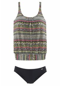 Buffalo, Damen Tankini, Gr&uuml;n / Schwarz / Wei&szlig;
