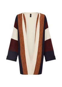 Y.A.S, Damen Strickjacke'YASCADENZA ', Beige / Ocker / Aubergine