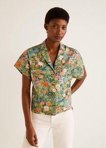 Mango, Damen Bluse 'Nala-h', Hellblau / Grün / Pastellgrün / Hellgrün / Pastelllila / Orange / Koralle / Pastellorange / Dunkelorange / Weiß