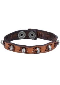 Campomaggi, Damen Armband, Cognac / Silber