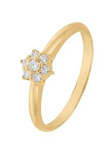Christ, Damen Ring 'Diamonds', Gold / Weiß