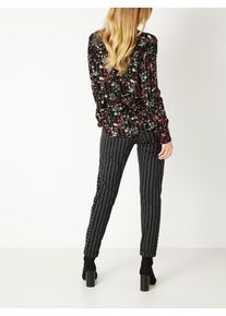 Sandwich, Damen Top, Rot / Merlot / Schwarz / Weiß