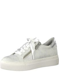 Marco Tozzi, Damen Sneaker, Silber / Wei&szlig;