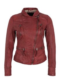 Oakwood, Damen Biker-Lederjacke, Rot