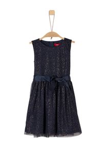 s.Oliver Junior, Mädchen Kleid, Nachtblau / Gold