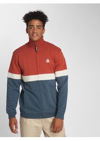 Just Rhyse, Herren Sweatjacke 'Corque', Himmelblau / Pastellrot
