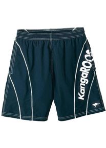 Kangaroos, Herren Badeshorts, Enzian / Wei&szlig;