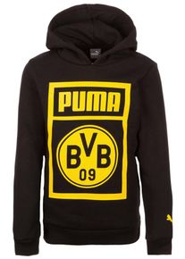 Puma, Kapuzenpullover 'Borussia Dortmund Shoe Tag', Gelb / Schwarz