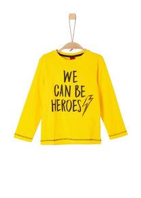 s.Oliver Junior, Longsleeve, Gelb / Schwarz