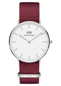 Daniel Wellington, Herren Unisexuhr 'Classic 36 Roselyn DW00100272', Feuerrot / Silber / Weiß
