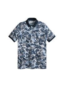 Mango Man, Herren Poloshirt 'Tropyd', Navy / Himmelblau / Weiß