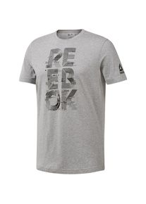 Reebok, Herren Shirt 'GS Futurism', Graumeliert / Schwarz