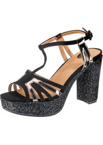 Buffalo, Damen Sandalen, Hellbraun / Schwarz