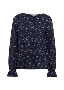Tom Tailor Denim, Damen Bluse, Navy / Braun / Mint / Mauve / Orange