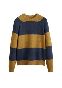 Mango Man, Herren Pullover 'Maxim', Navy / Senf