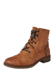 Mustang, Damen Schn&uuml;rboots, Cognac