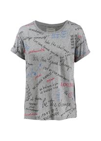 armedangels, Damen Nalin Manifesto T-Shirt, Grau