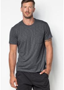 Jack Wolfskin, Herren Funktionsshirt 'TRAVEL T MEN', Graumeliert