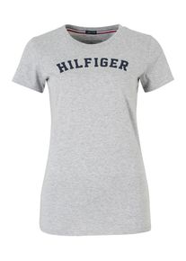 Tommy Hilfiger Underwear, Damen T-Shirt mit Logo-Print, Graumeliert
