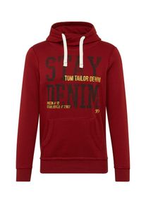 Tom Tailor Denim, Herren Sweatshirt, Gold / Rot / Schwarzmeliert