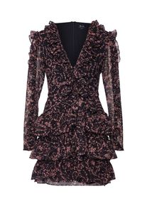 Bardot, Damen Kleid 'ALESSIA FRILL DRESS', Altrosa / Schwarz
